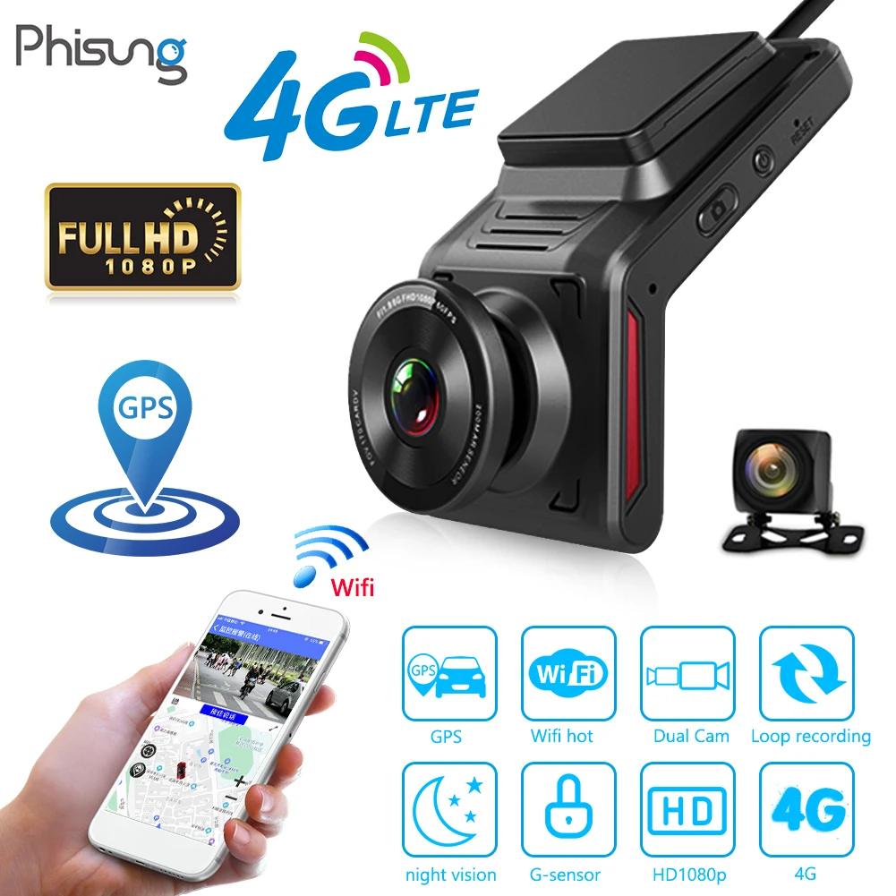 Phisung K18 1080P 4G  ķ, ڵ , GPS  ī޶, 128GB ī޶, ̷ Ÿڱ׷, 